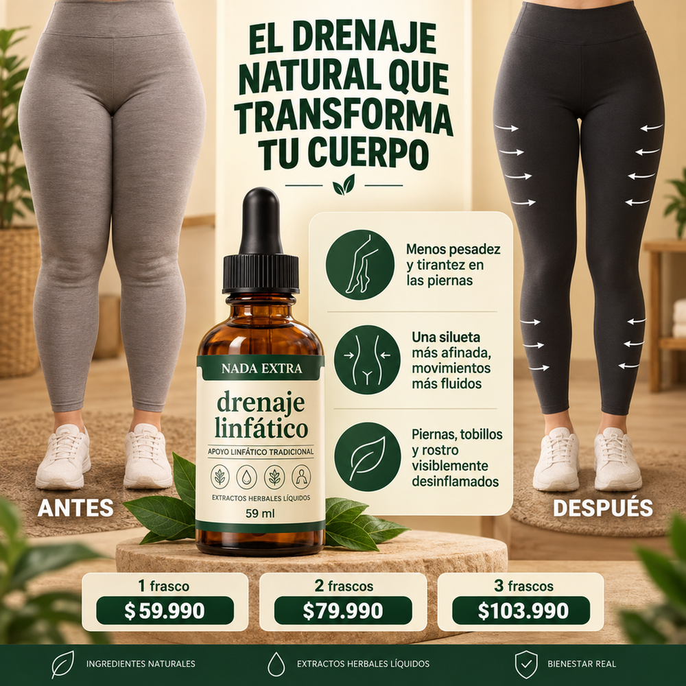Gotas de Bienestar para Drenaje Linfático